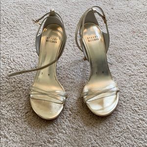 Stuart Weitzman Nudistsong Heel Gold